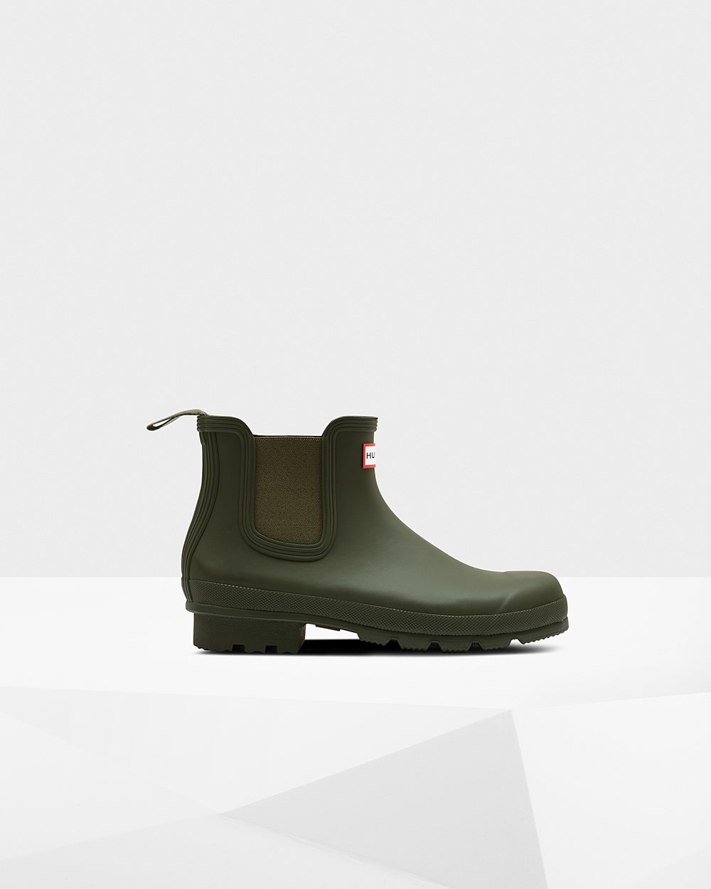 Bottes Chelsea Hunter Original Homme Vert Foncé Olive QUOVYZR-42